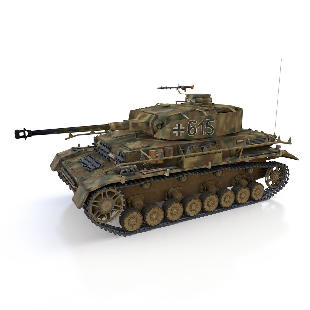 Panzer Iv Pzkpfw Model TurboSquid 1285505