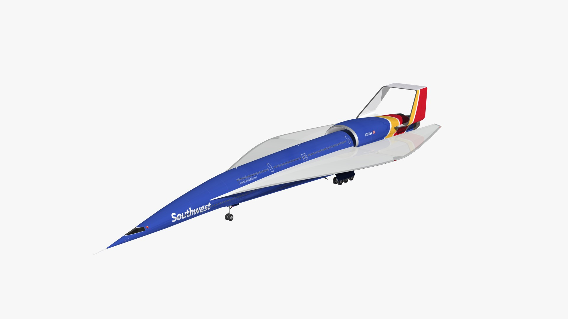 D Ssa Southwest Airlines Turbosquid