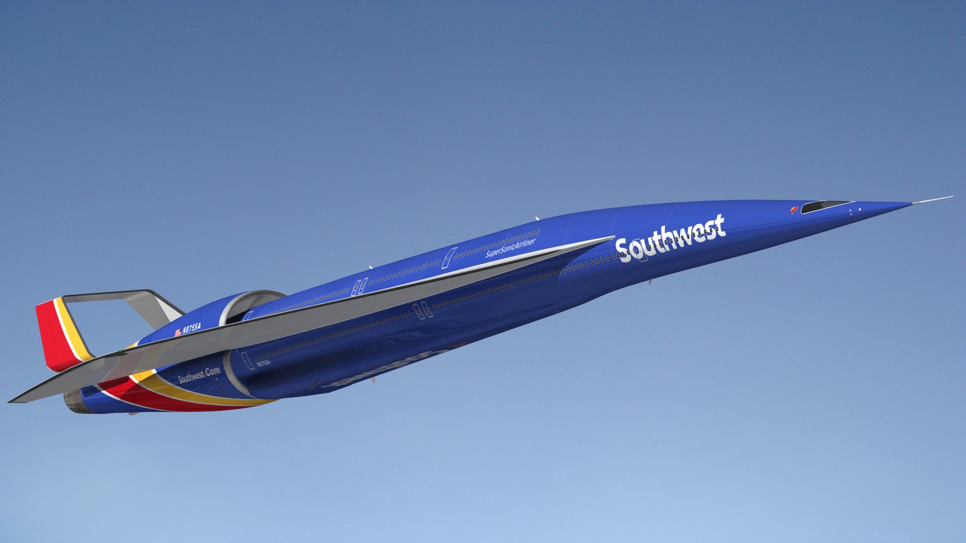 D Ssa Southwest Airlines Turbosquid