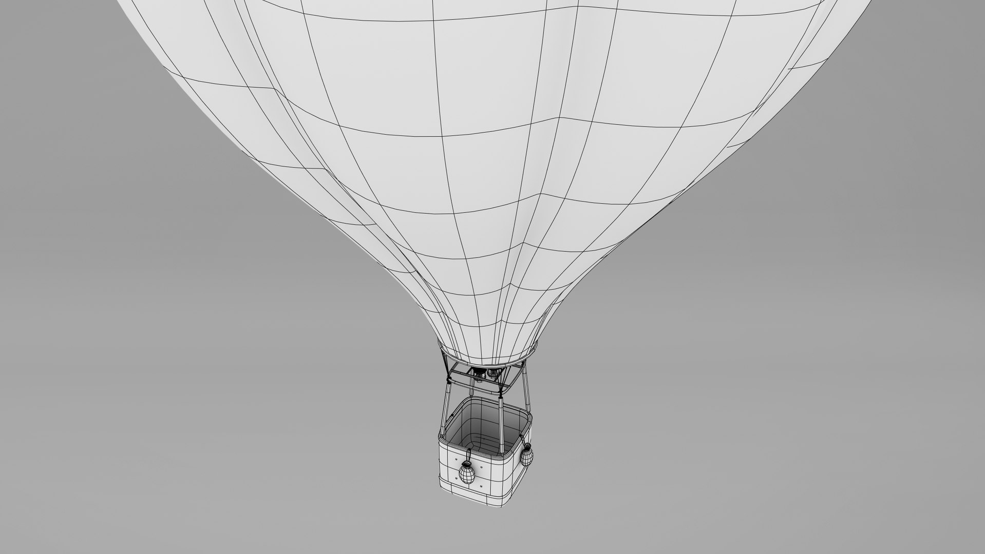 Hot Air Balloon Low Poly D Model Turbosquid