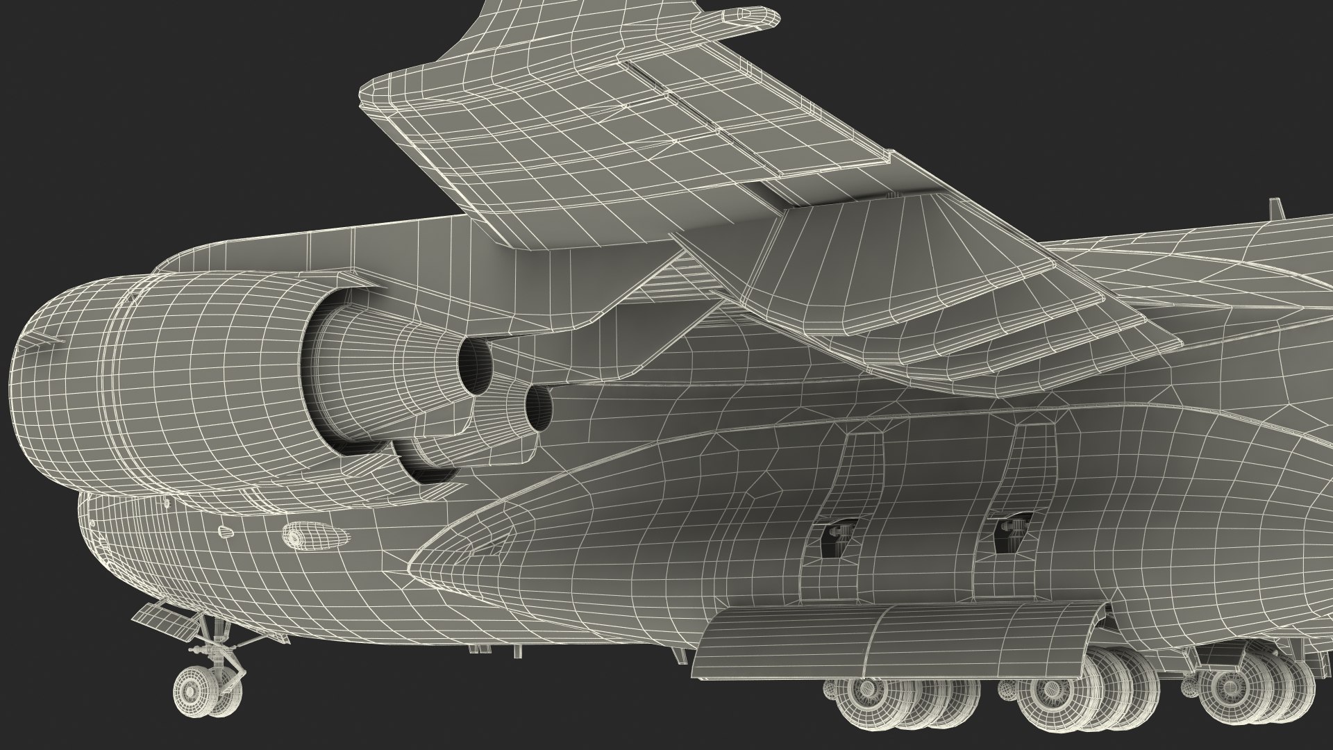 3D Boeing C17 Globemaster III Transport Aircraft Rigged Model