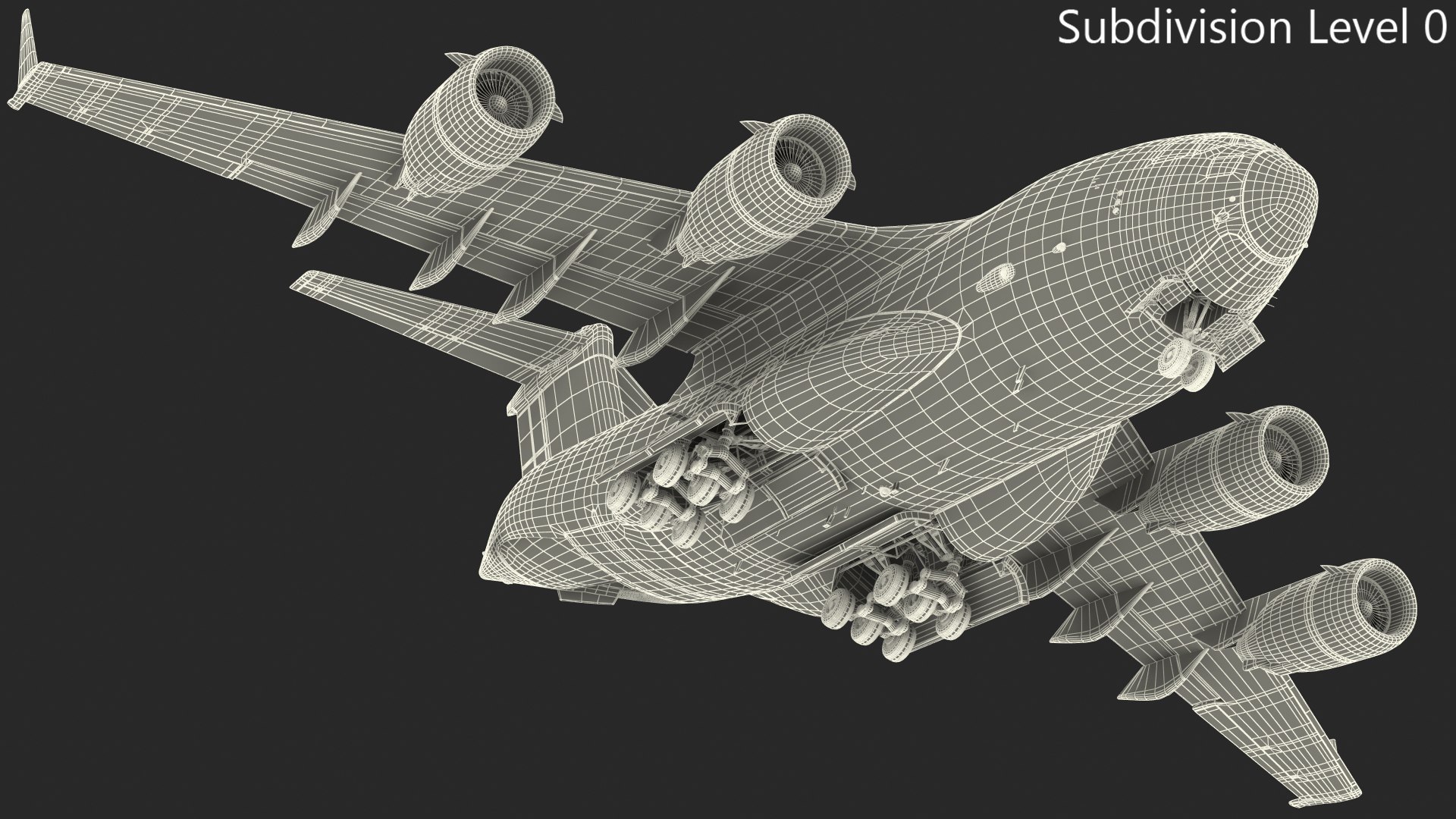 D Boeing C Globemaster Iii Transport Aircraft Rigged Model