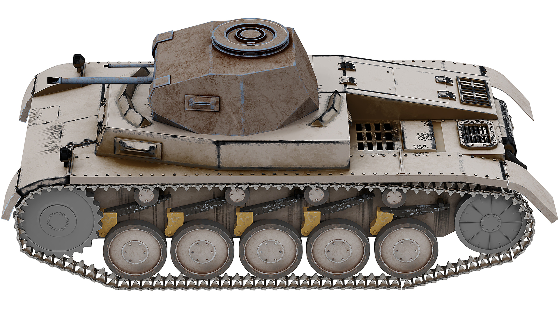 modèle 3D de PzKpfw 1 Panzer 1 Ausf A TurboSquid 1789062