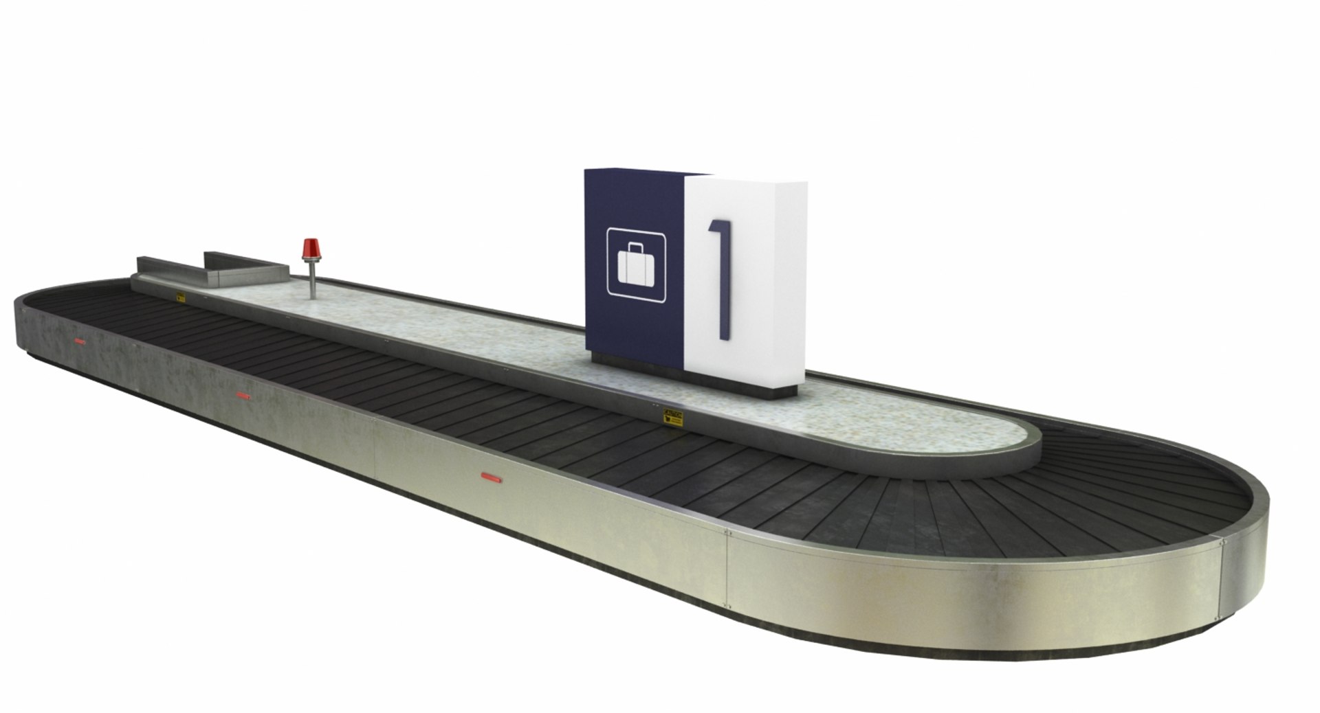 Baggage Carousel 3D Model TurboSquid 1371768