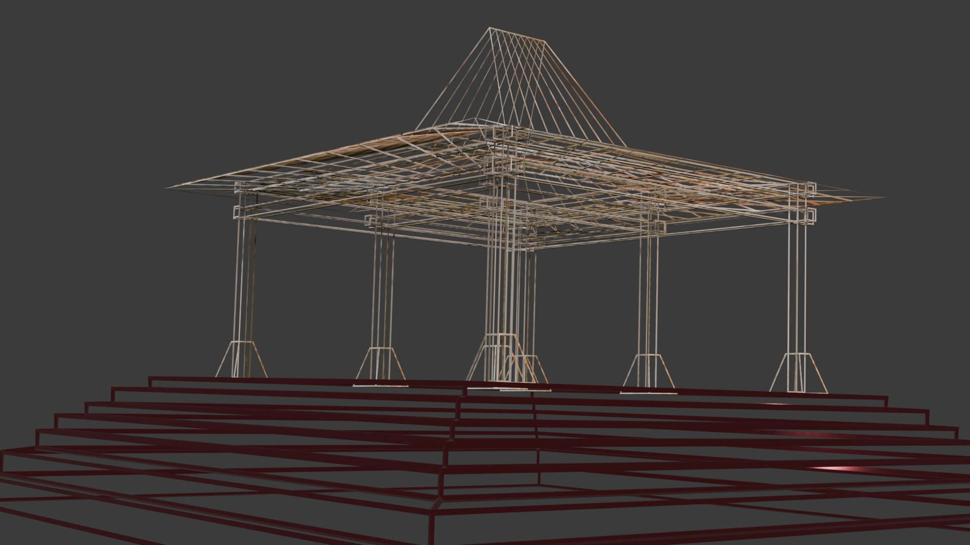 D Model Indonesian Javanese Traditional House Turbosquid