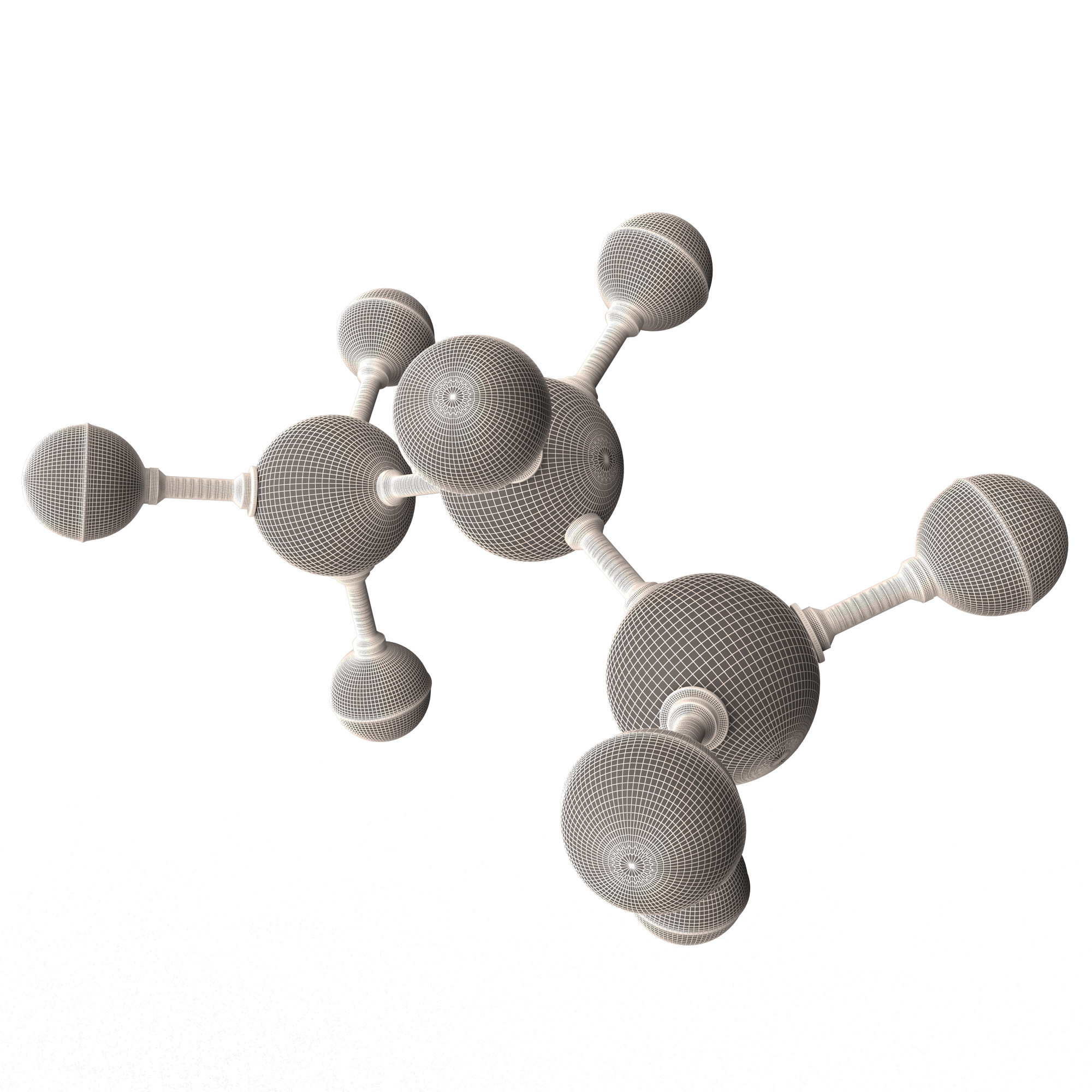 Propane Molecule Model TurboSquid 1860215