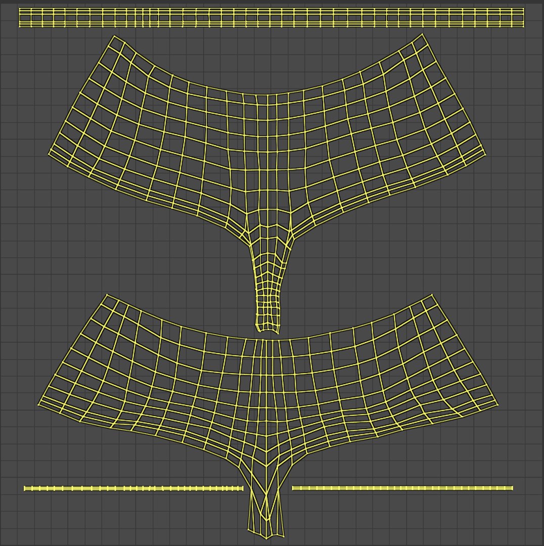 Lingerie Set Cloth Simulations Max