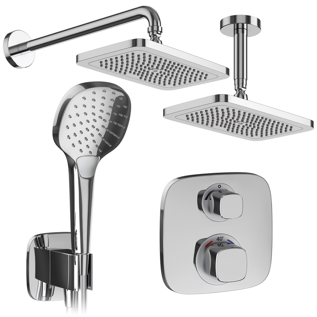 3D Model Faucets And Shower Systems Hansgrohe Set 161 TurboSquid 1893762