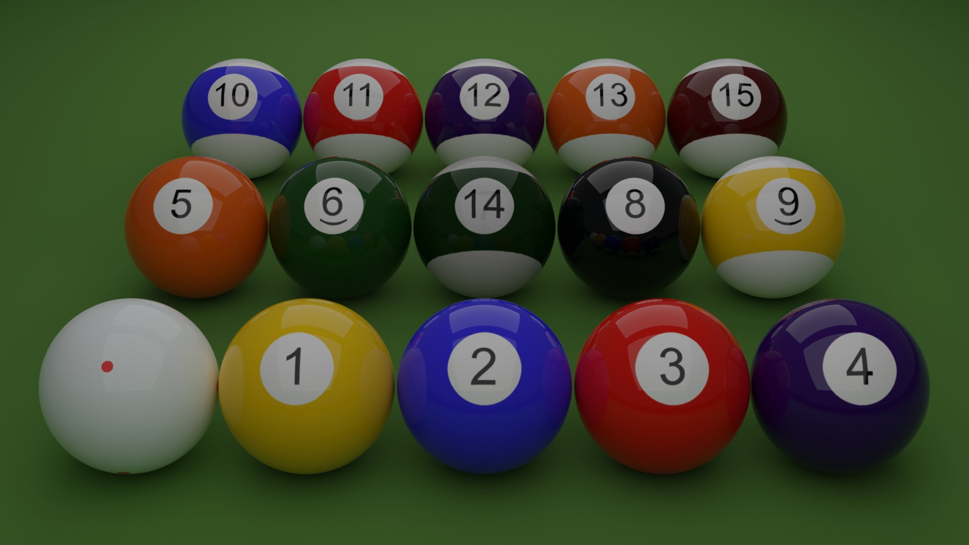 Billiard Balls D Turbosquid