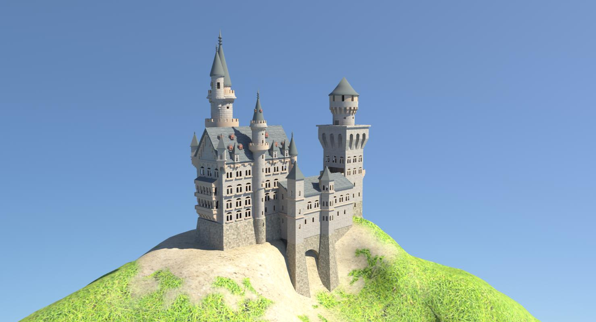 D Neuschwanstein Castle Model