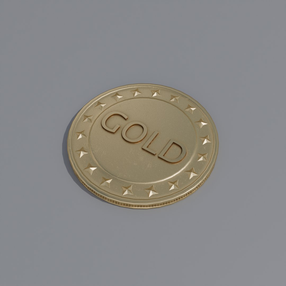 Gold Coin D Model Turbosquid