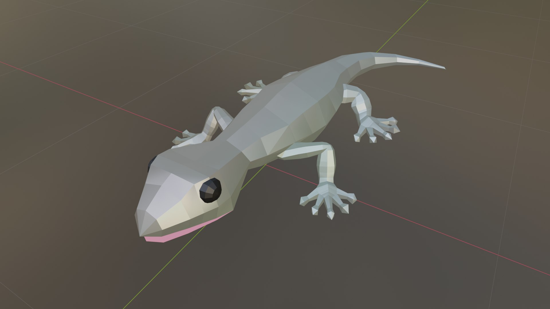 Gecko Low Poly Base Mesh Model TurboSquid 1823514