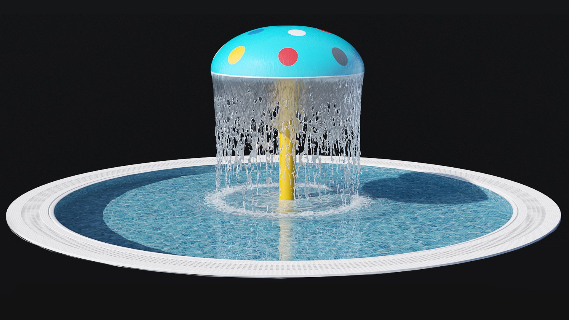 3D Model Water Park Mushroom 2 TurboSquid 2114636