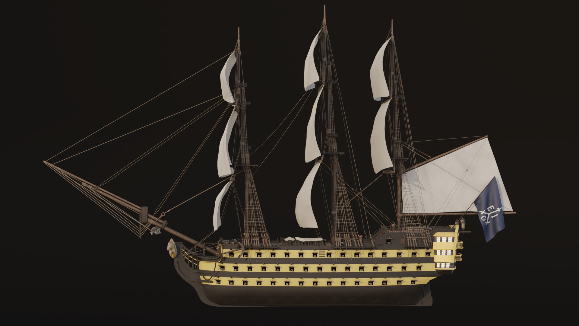 Hms Endeavour Sailing Ship D Turbosquid