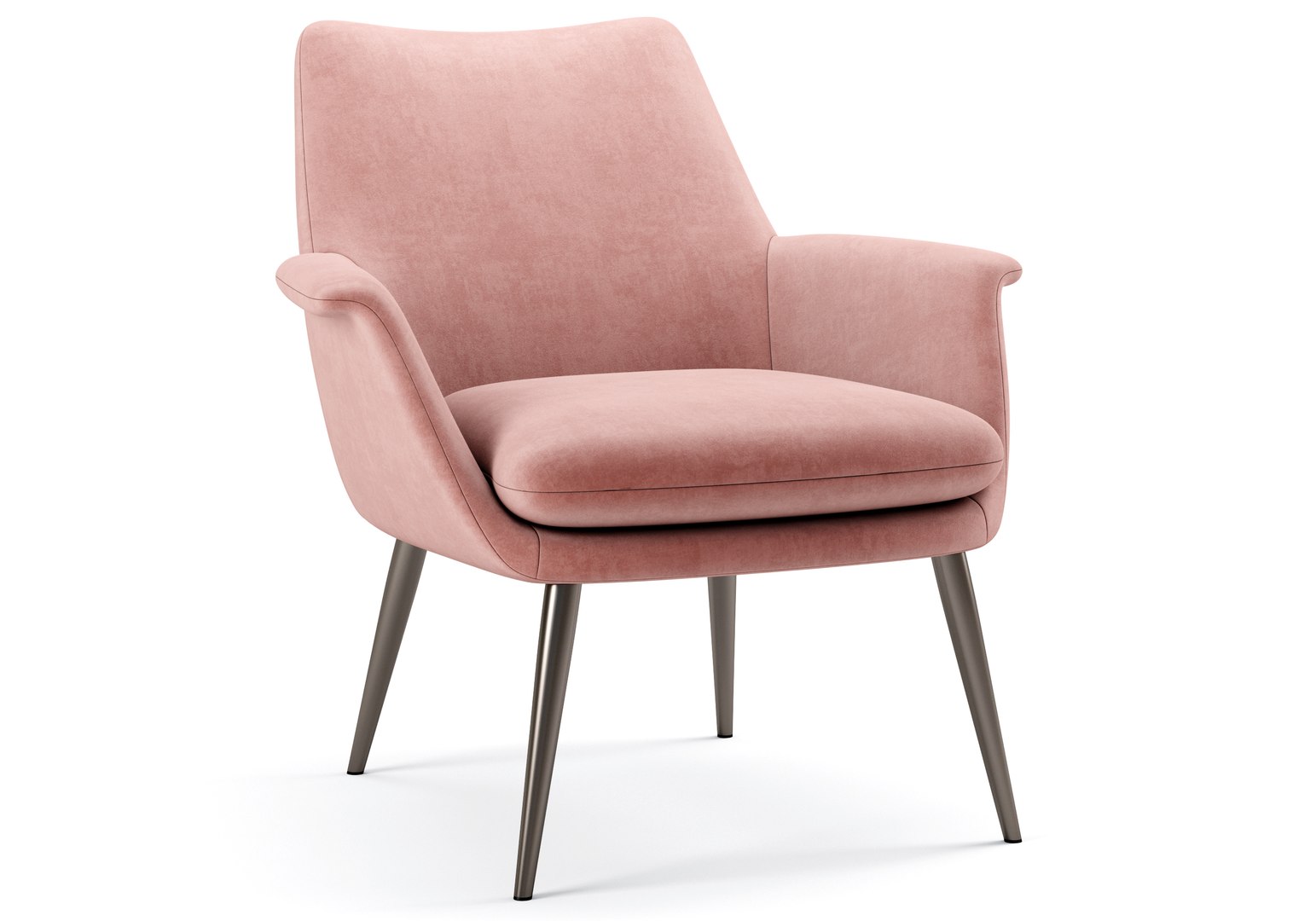 3D Finley Lounge Chair West Elm Model TurboSquid 1960679