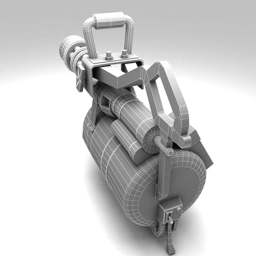 Minigun Team Fortress 2 3d Model