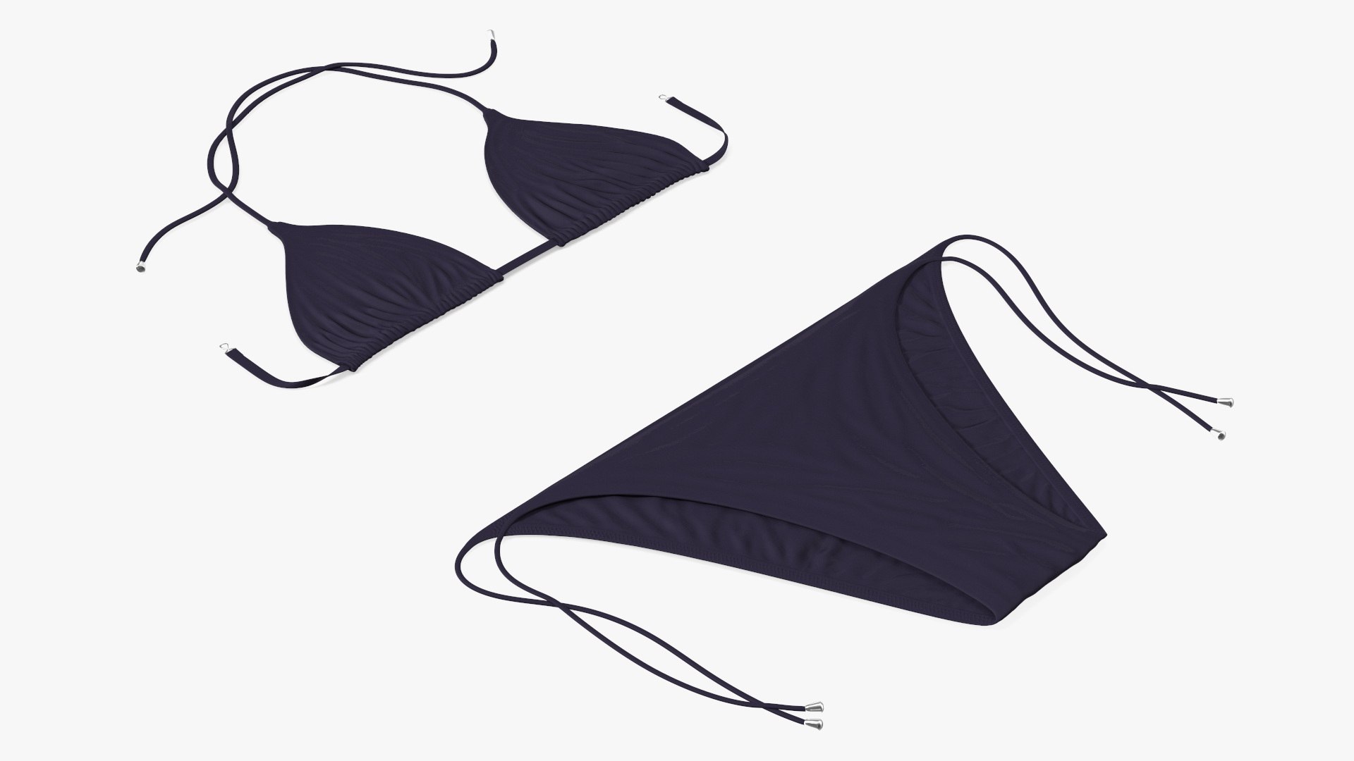 Bikini Set Two Piece D Model Turbosquid