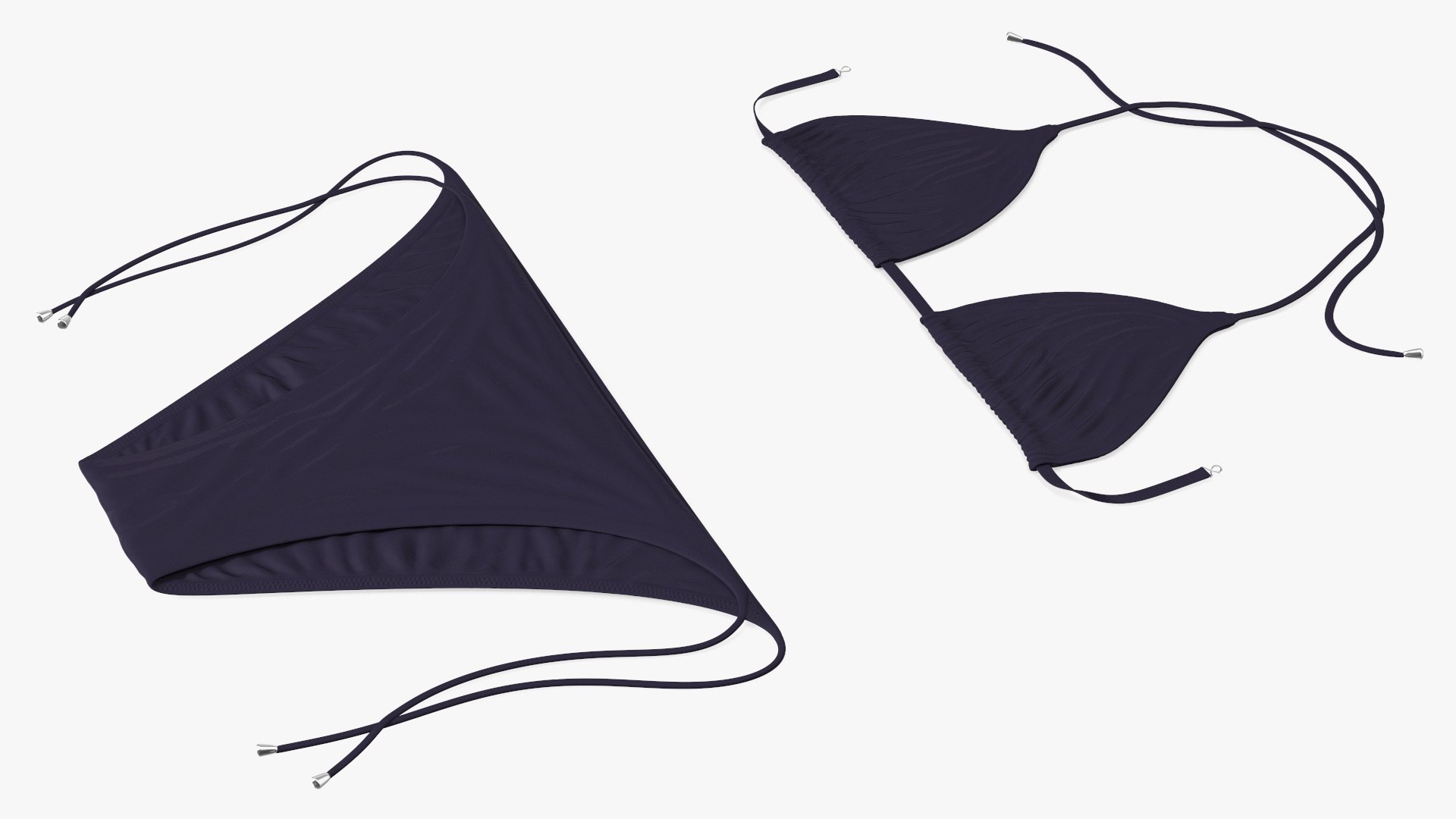 Bikini Set Two Piece D Model Turbosquid