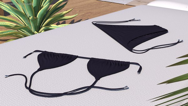 Modelo D Bikini Set Two Piece Turbosquid