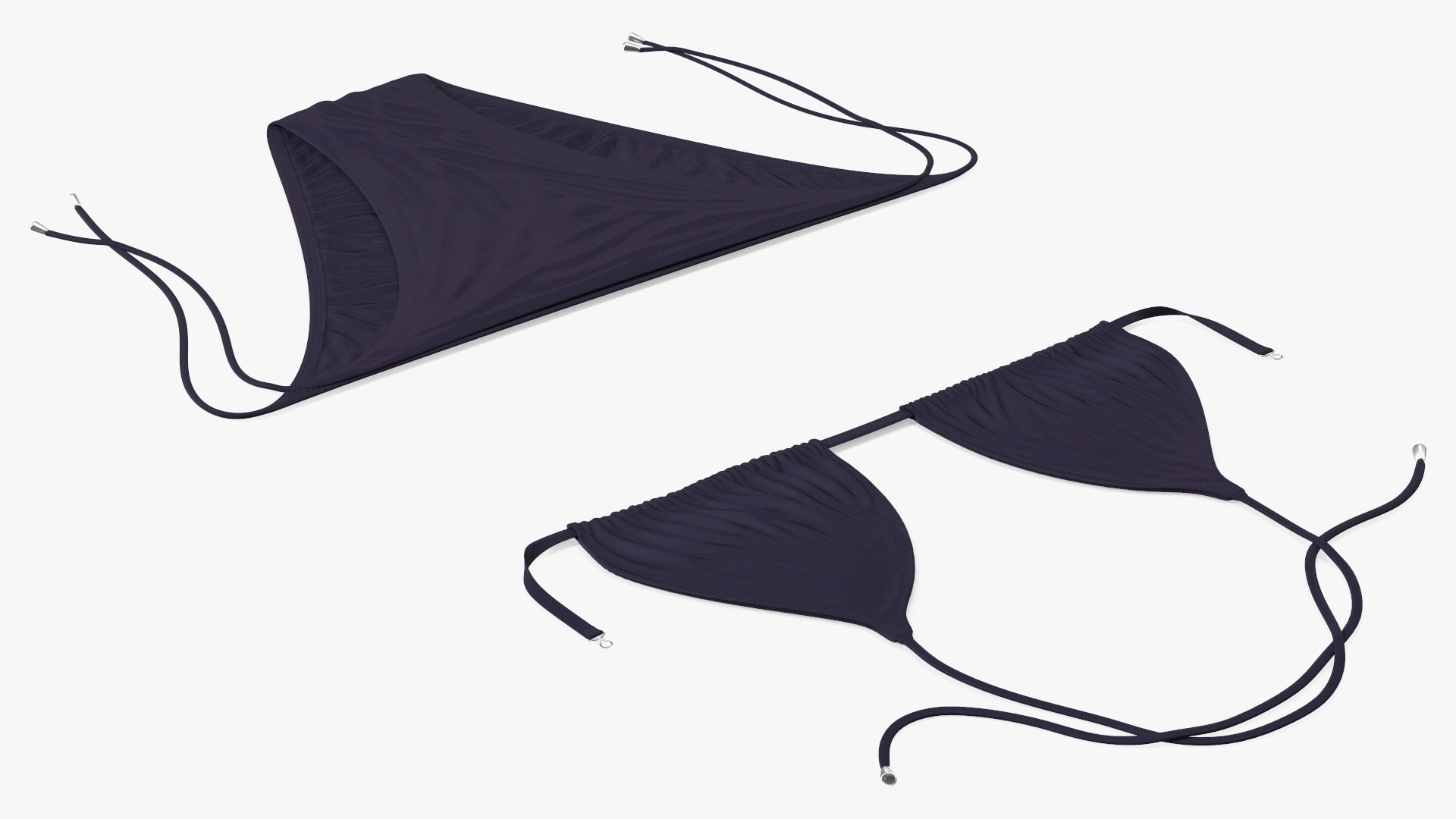 Bikini Set Two Piece D Model Turbosquid