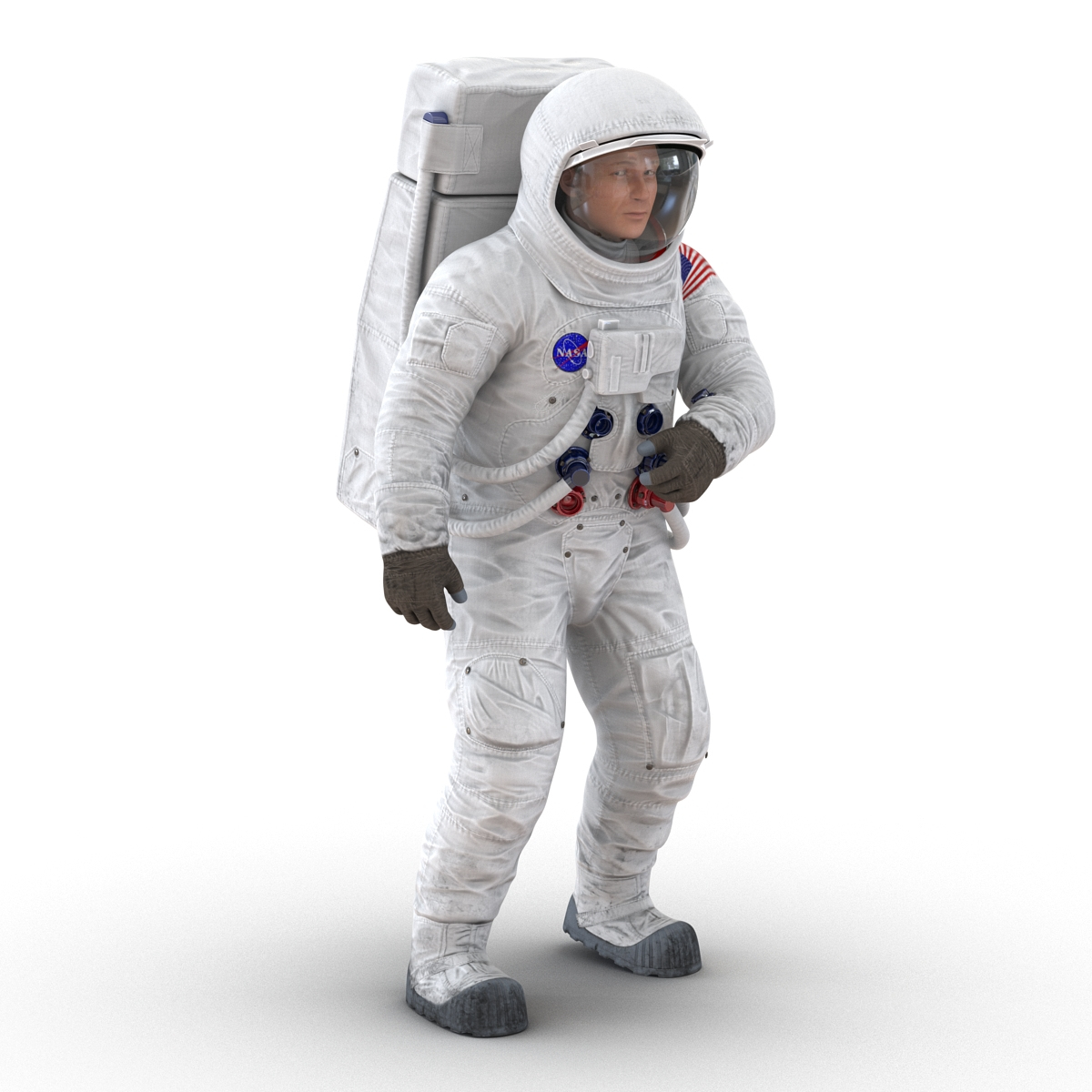 3ds Astronaut Nasa Wearing Spacesuit