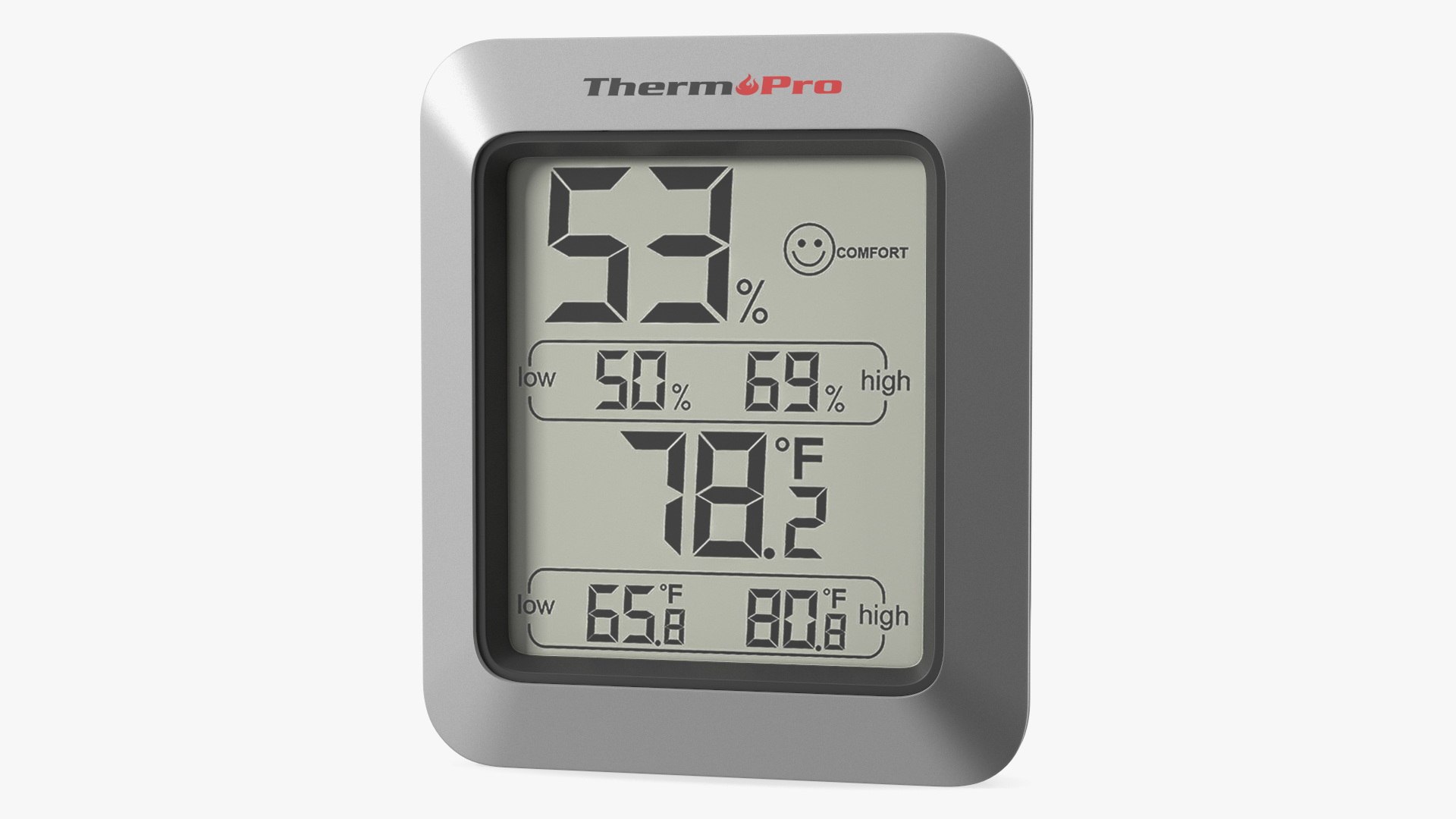 Digital Thermometer And Hygrometer Digital Hygrometer 3D TurboSquid