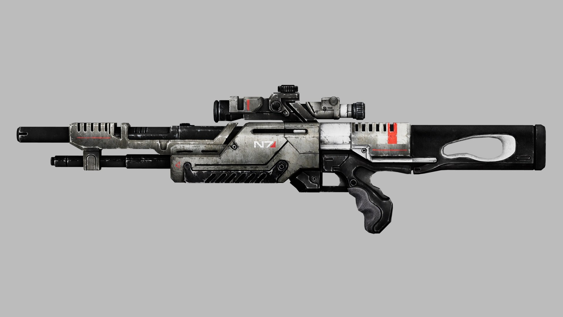 Sci Fi Sniper Rifle 3D Model TurboSquid 2082593