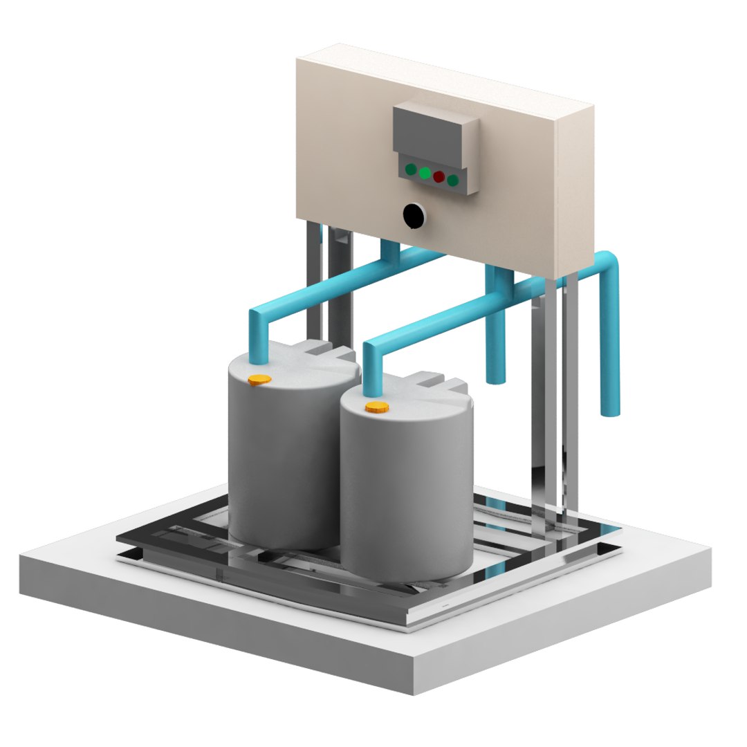 Automatic Chemical Dosing Systems Model TurboSquid 1270075