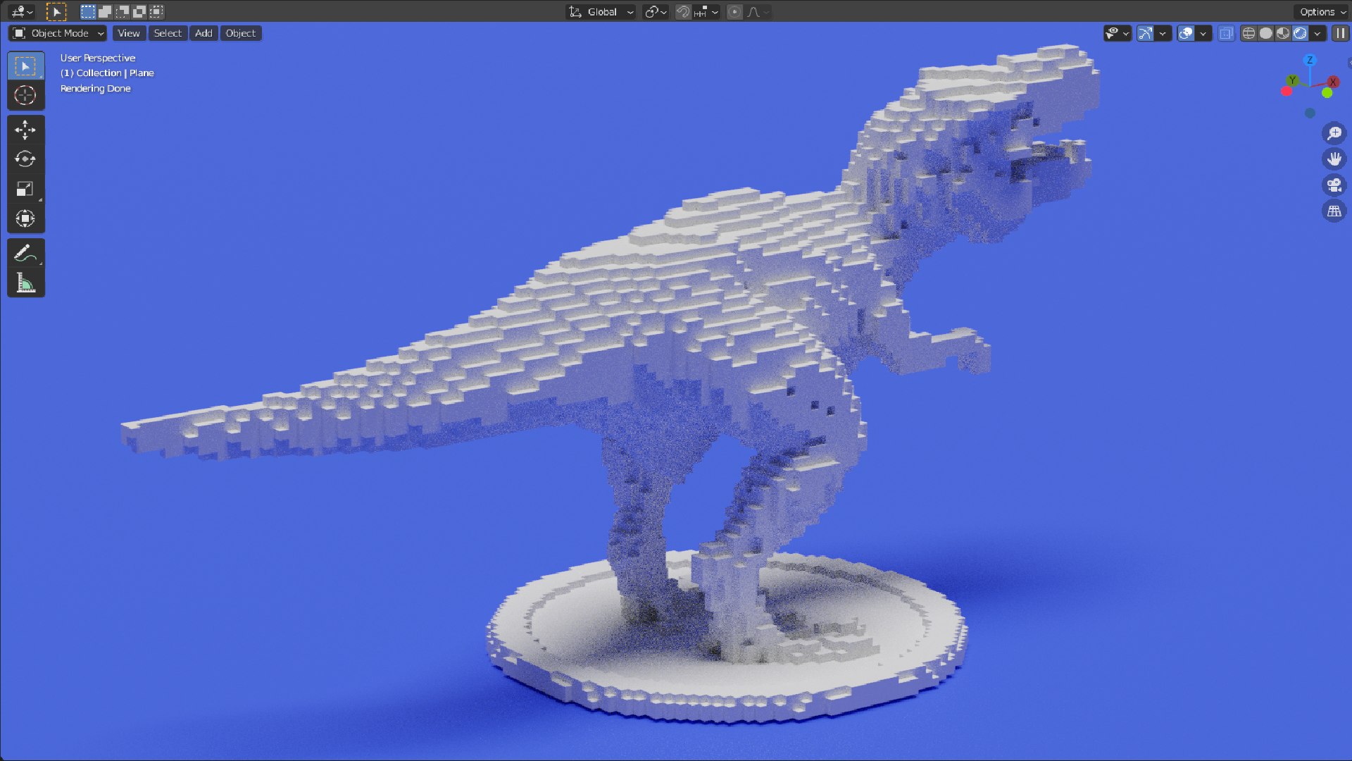 Voxel T Rex D Model Turbosquid