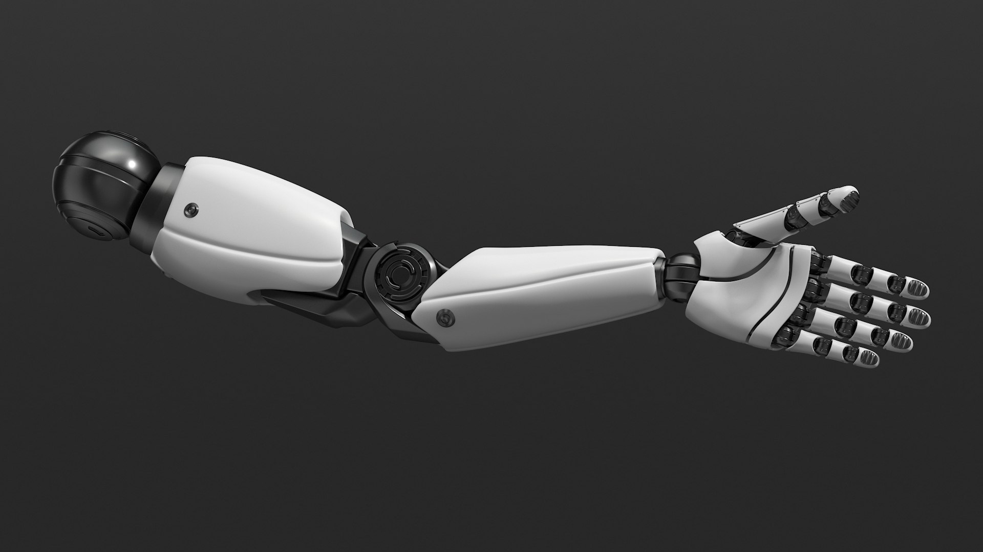 Futuristic Humanoid Robot Arm D Model Turbosquid