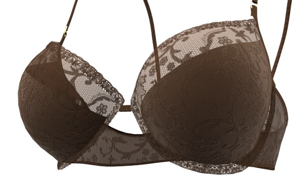 D Model Lingerie Set Cloth Simulations