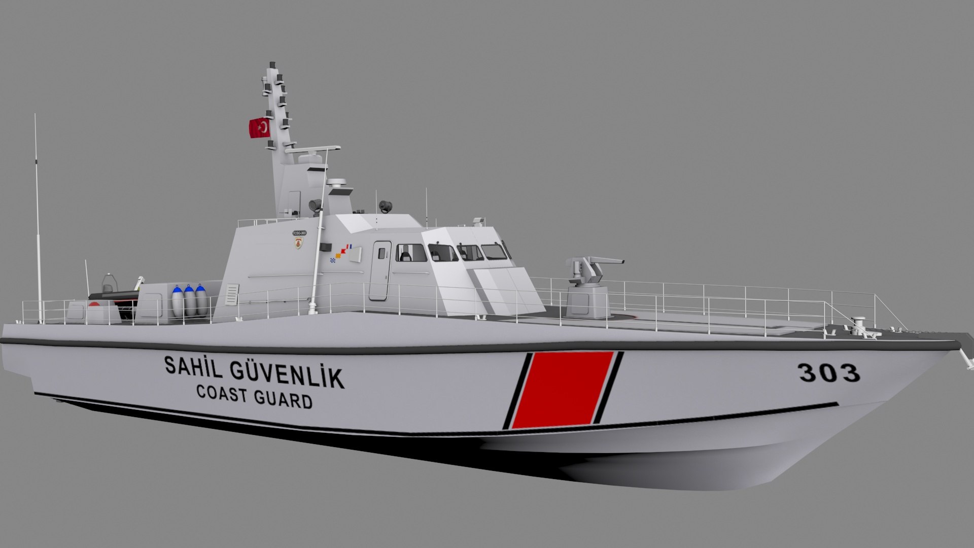 3D Turkish Coast Guard Kaan 33 Class Model TurboSquid 1998975