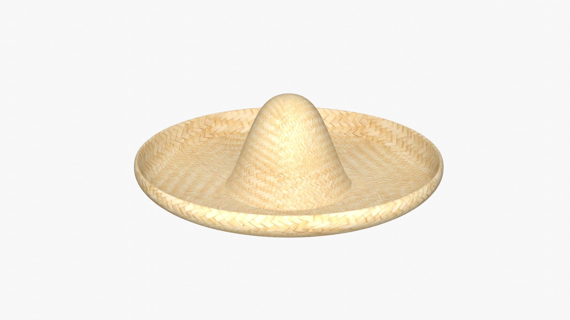 Cartoon Sombrero Model Turbosquid