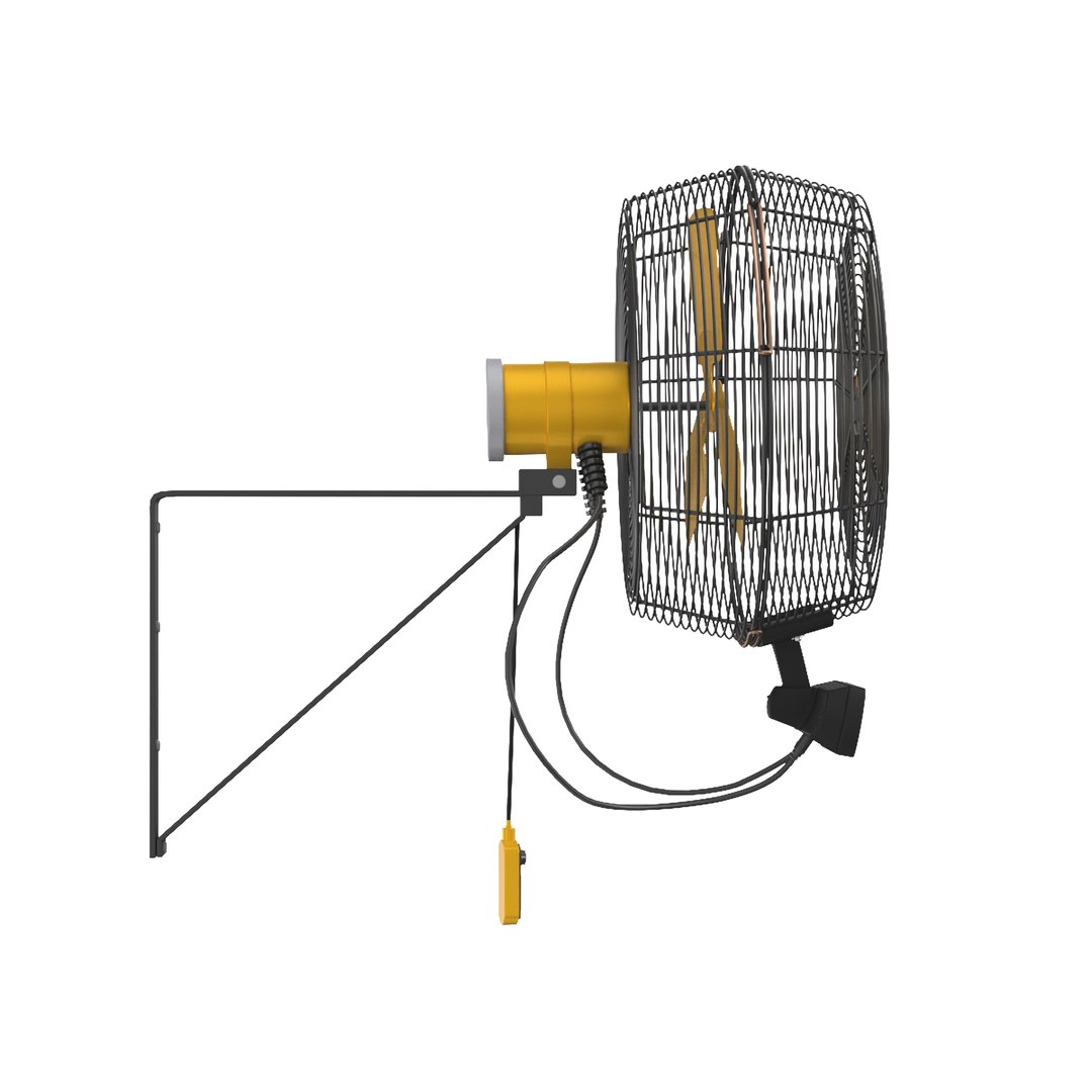 3D Model AirEye Wall Mount Fan By Big Ass Fans TurboSquid 2009099