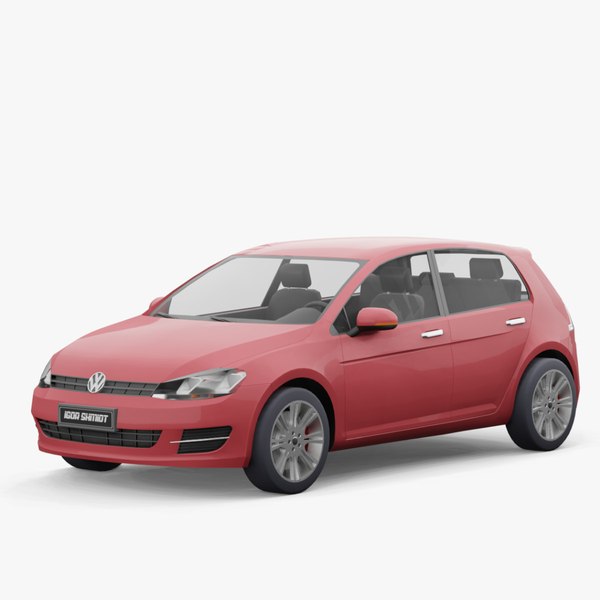 3D Volkswagen Golf 2013 Lowpoly TurboSquid 1991323