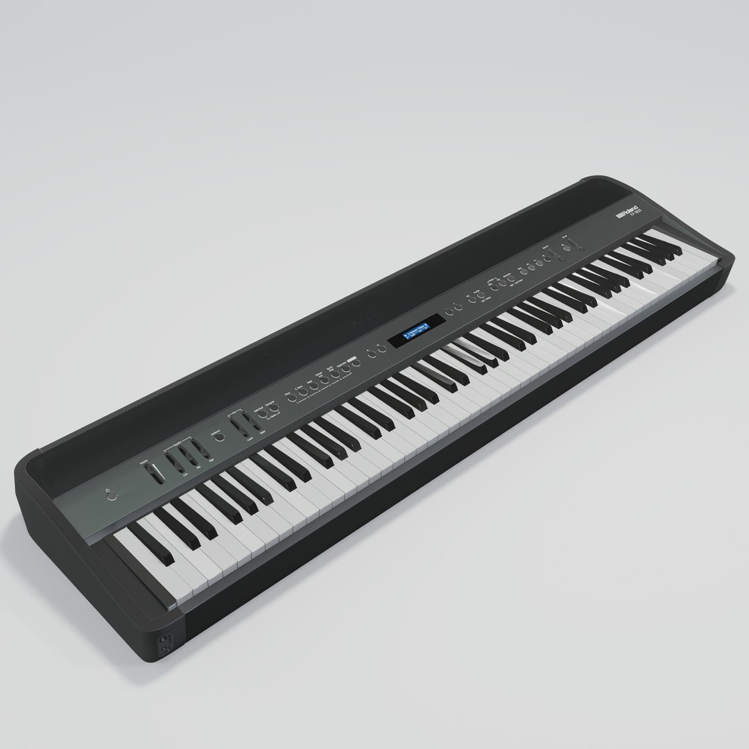 Roland Digital Portable Piano FP 90X Black 3D Model TurboSquid 2012450