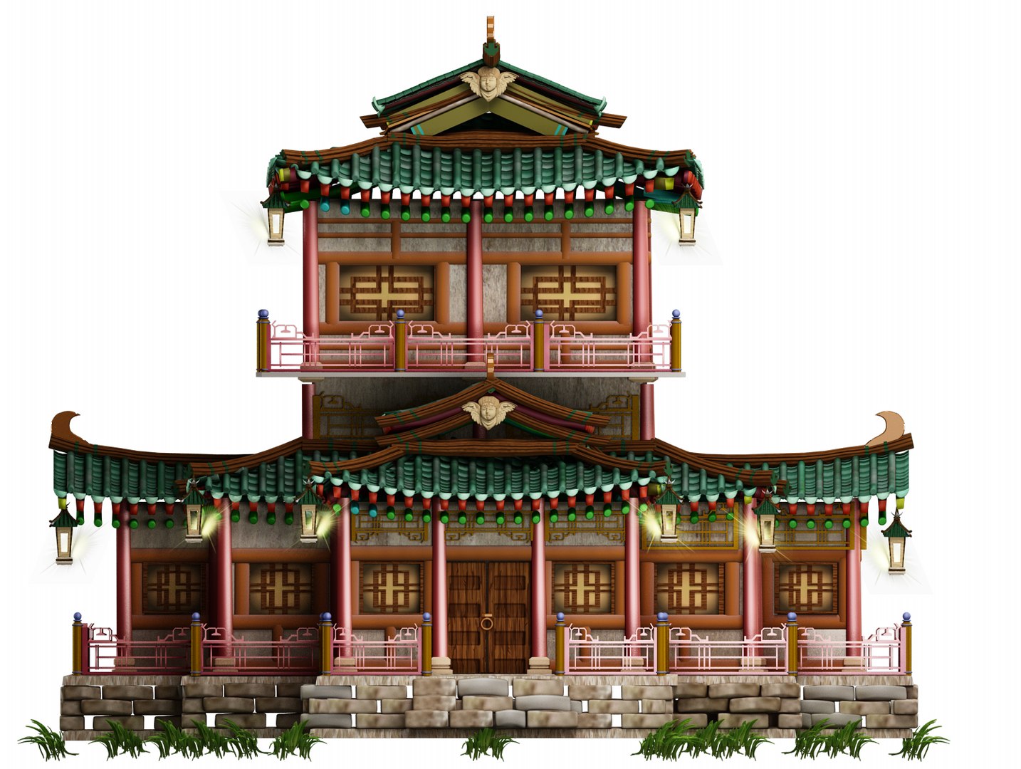 3D Japanese Style House 3D Model High Poly TurboSquid 2345785