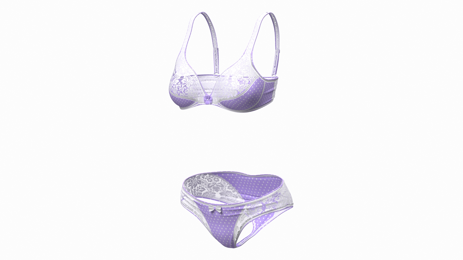 D Model Floral Lace Lingerie Turbosquid