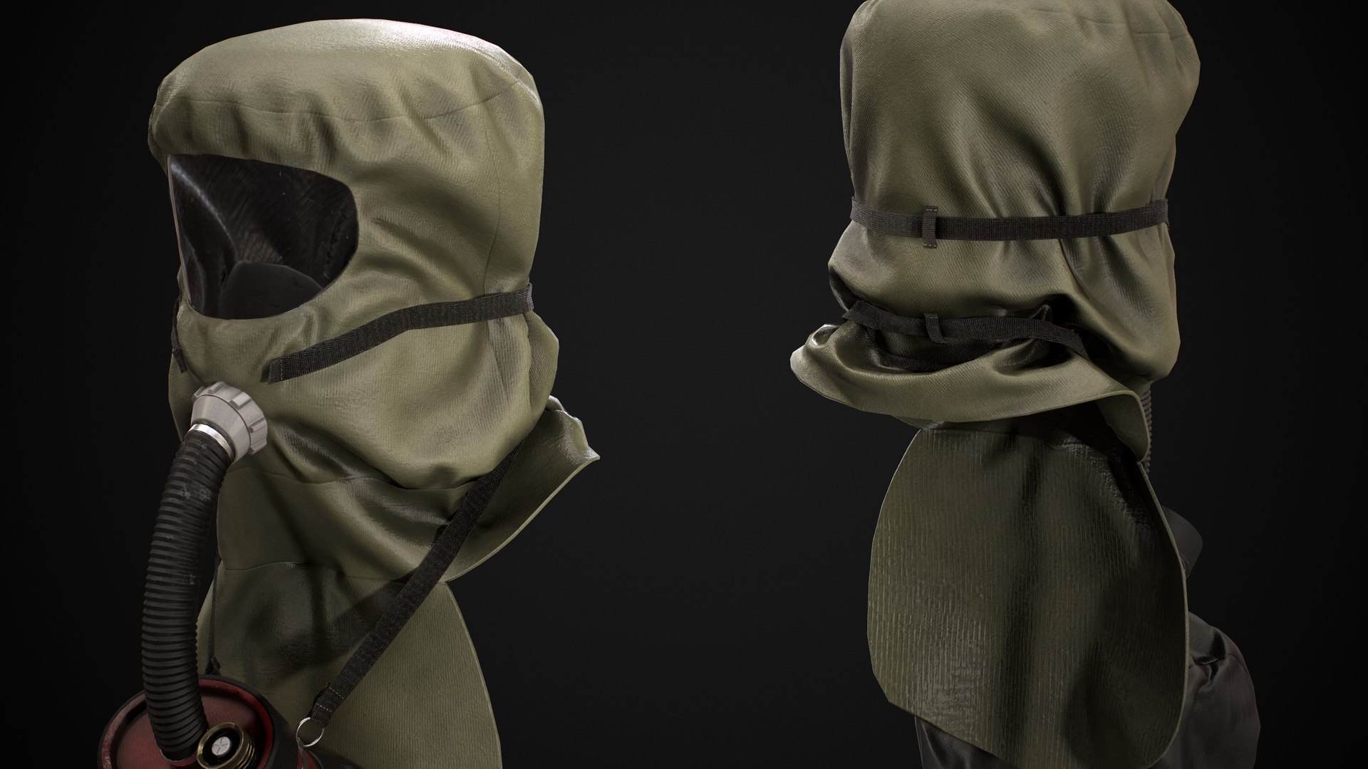 Gas Mask Scsr 3D Model TurboSquid 1505780