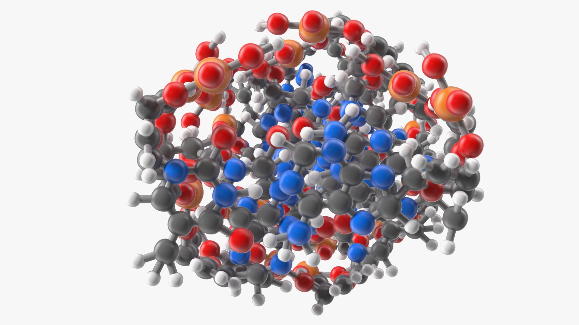 3D Z Form Deoxyribonucleic Acid Structure TurboSquid 1836547