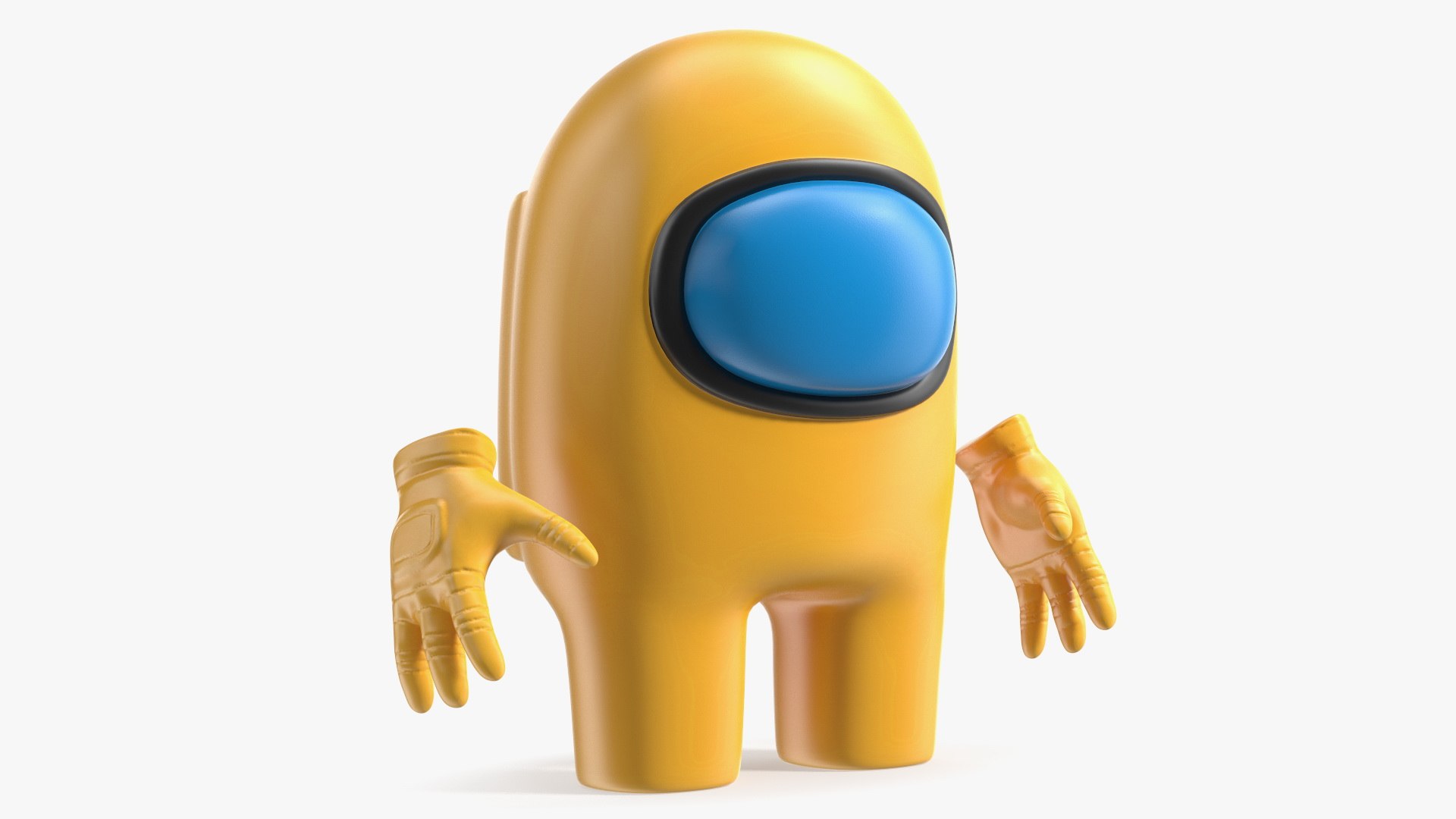 Among Us Yellow Character Rigged D Model Turbosquid