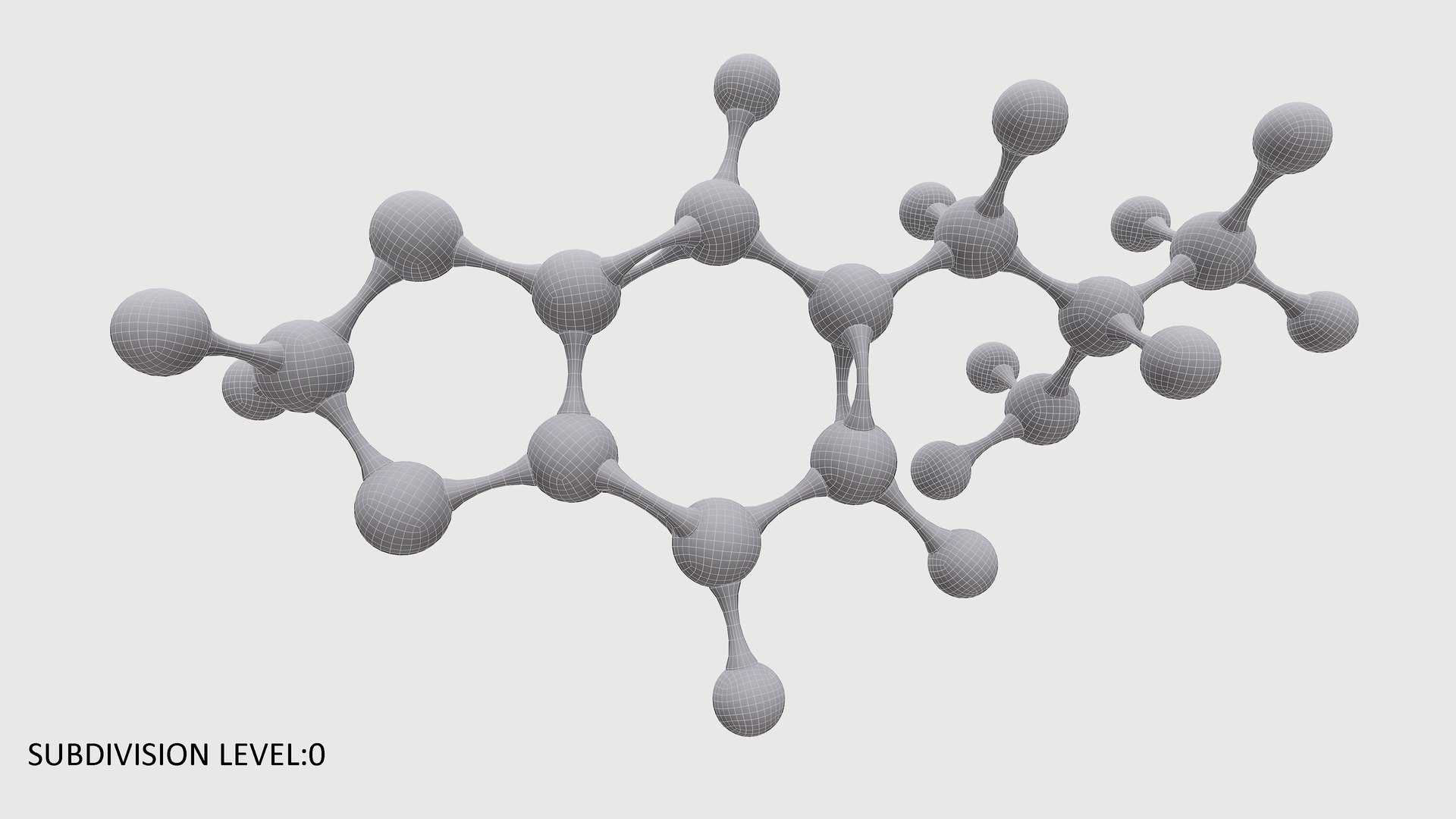 D Mda Molecule With Pbr K K Turbosquid