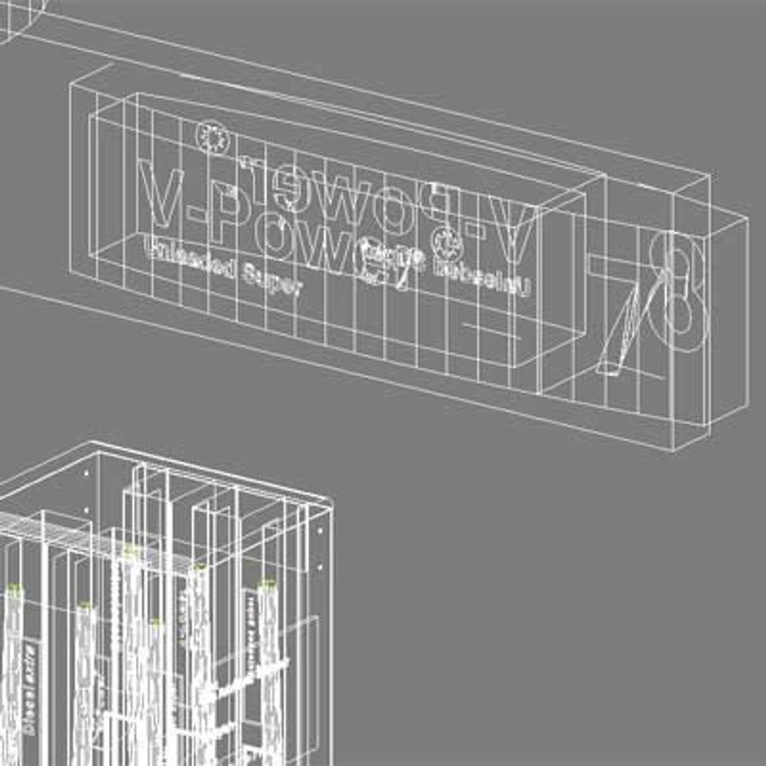 D Model Of Shell Gas Station Night