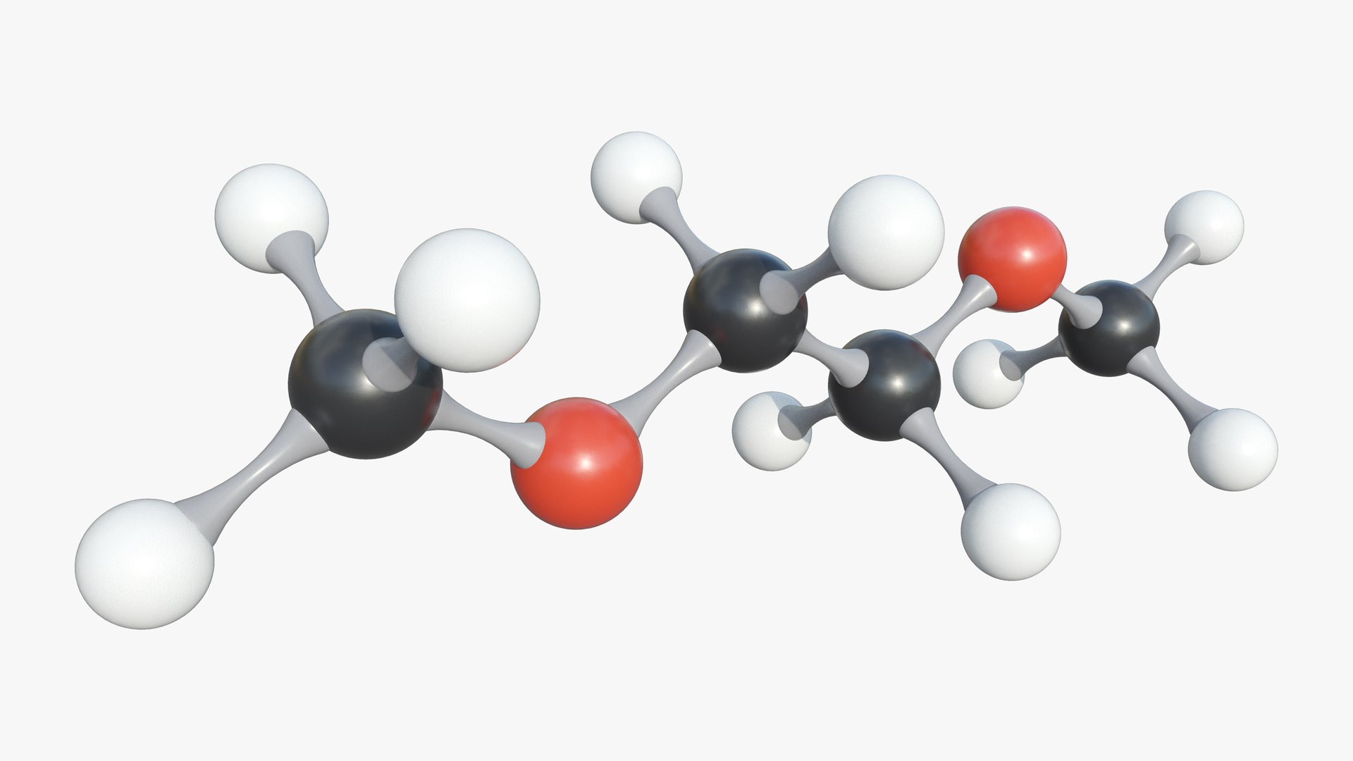 Dimethoxyethan Molek L Mit Pbr K K D Modell Turbosquid