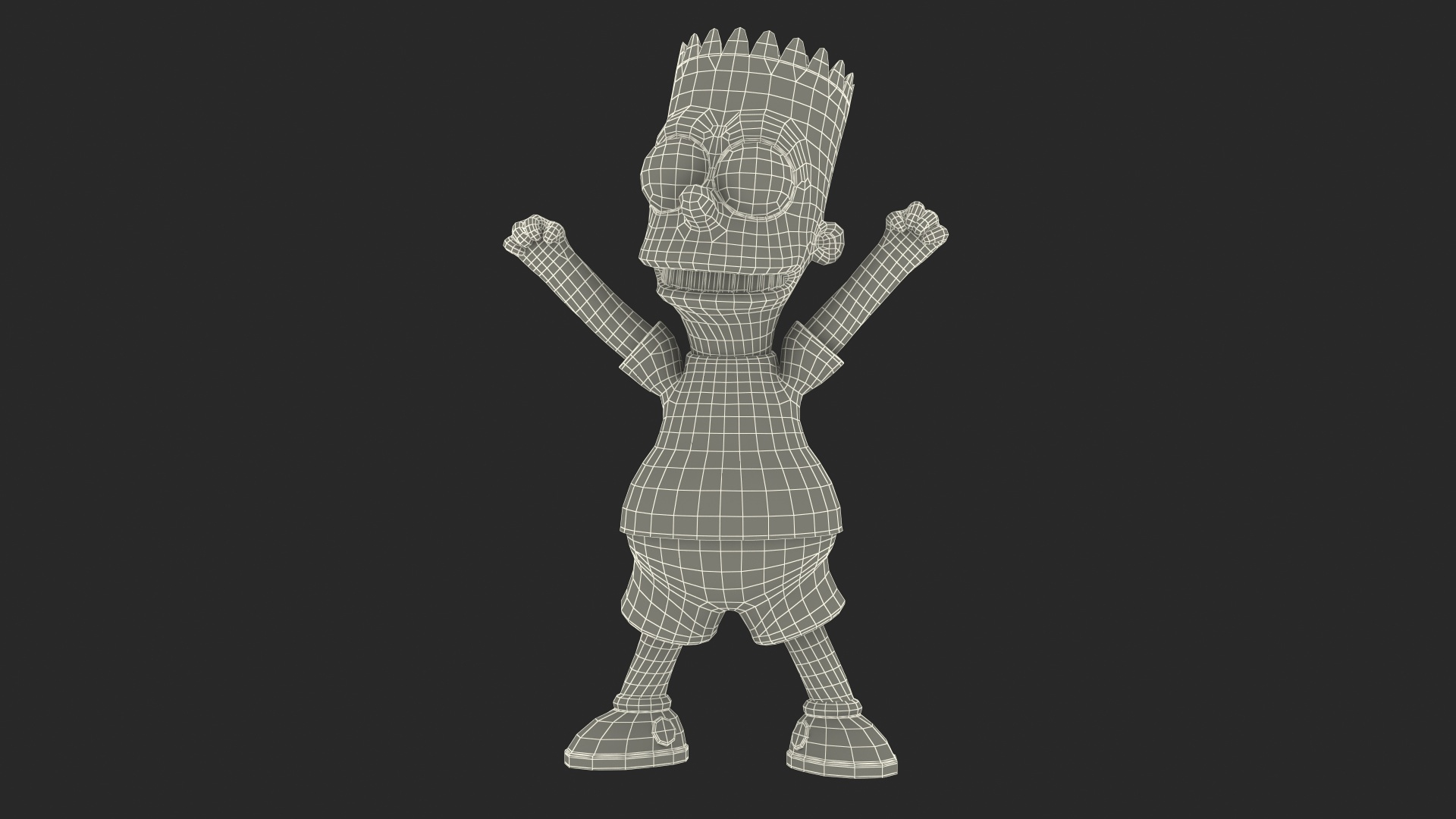 Bart Simpson Happy Pose Modelo D Turbosquid The Best Porn Website