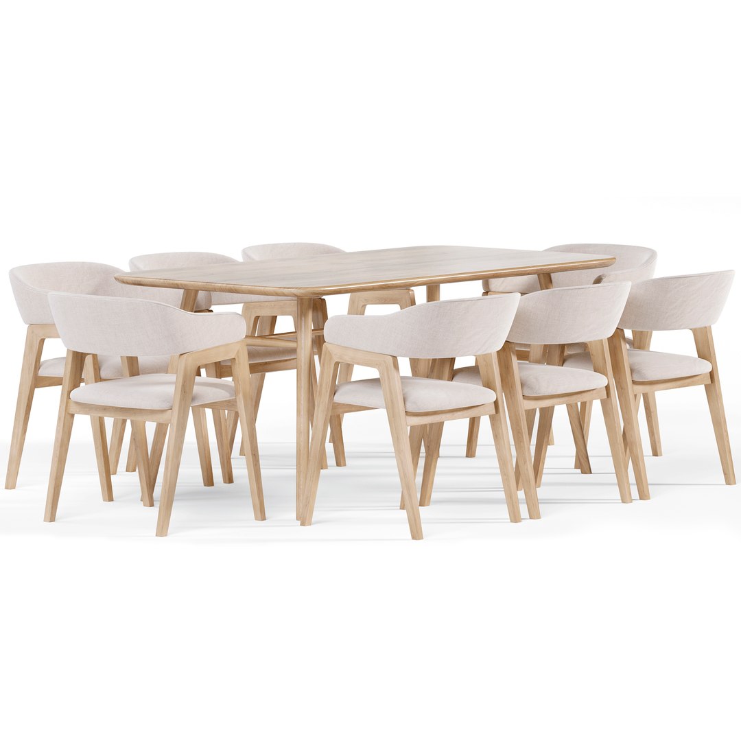 Chelsea Table And Chairs Deephouse 3D Model TurboSquid 2338097