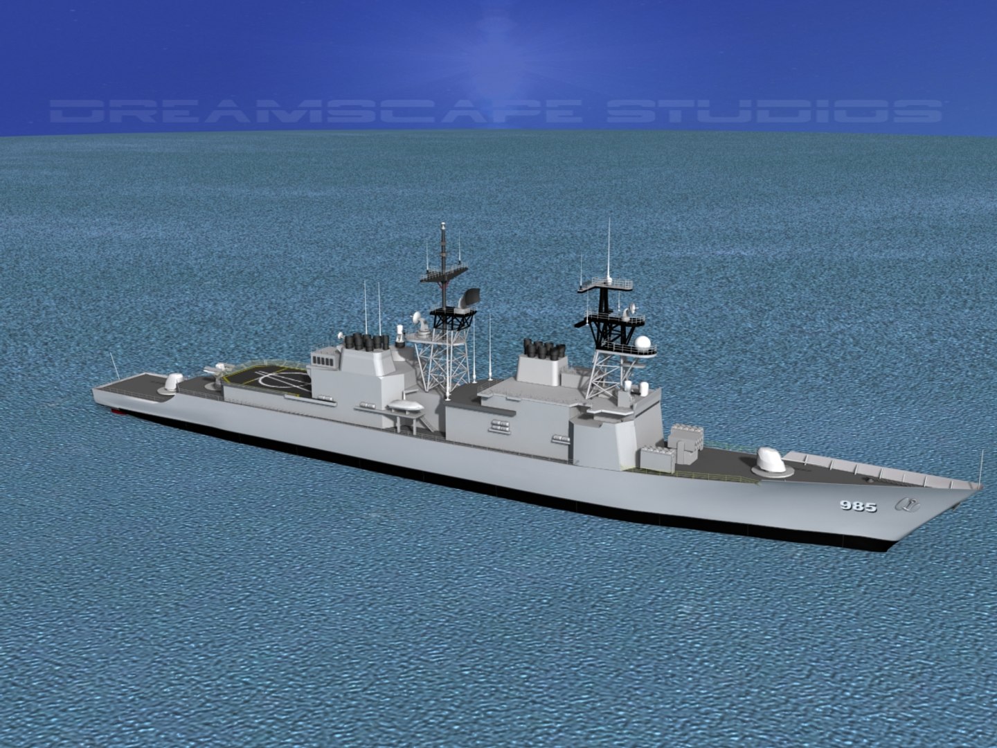 Destroyers Class Spruance D Model