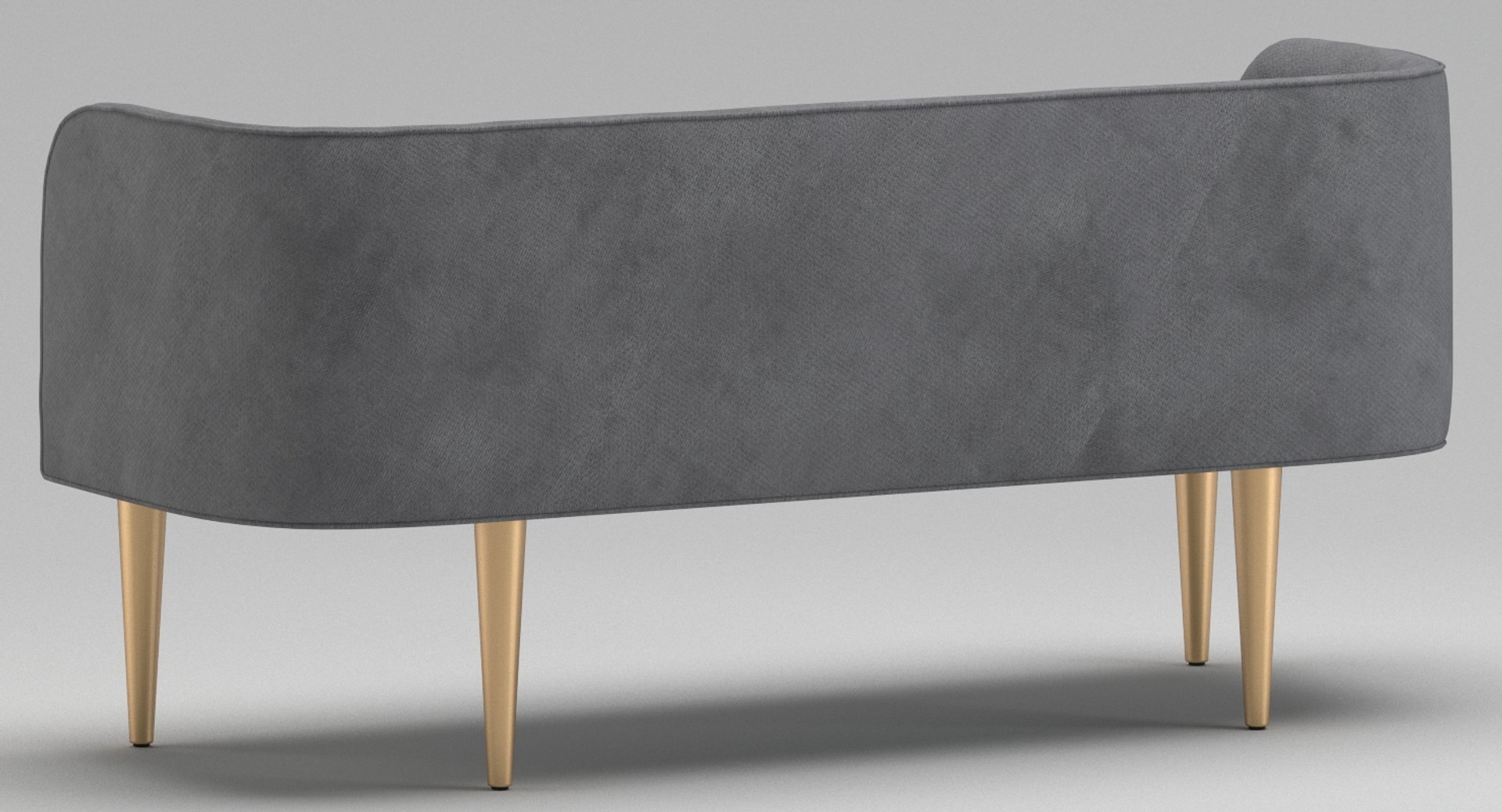 D Celine Bench West Elm Model Turbosquid