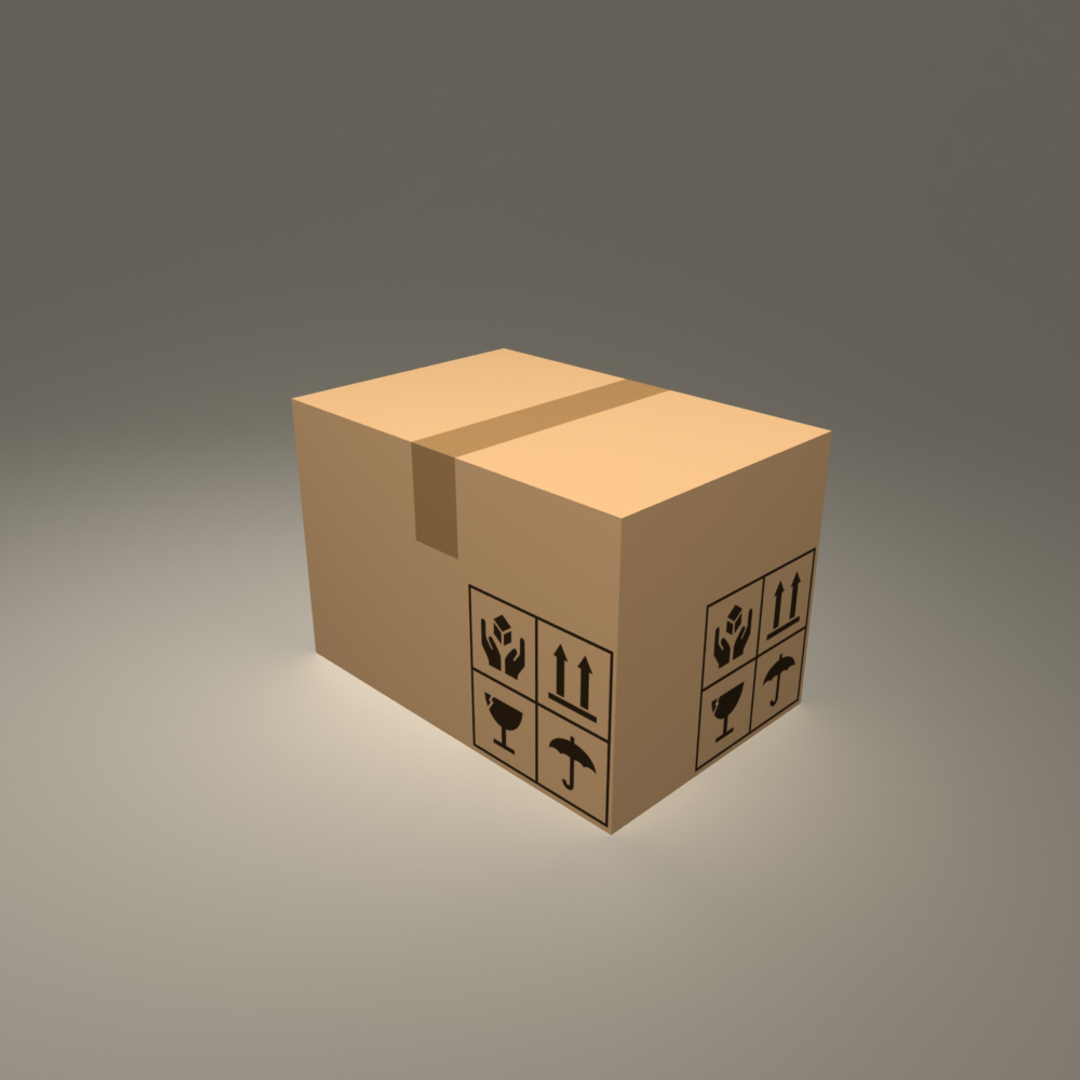 3d model коробки сприттера