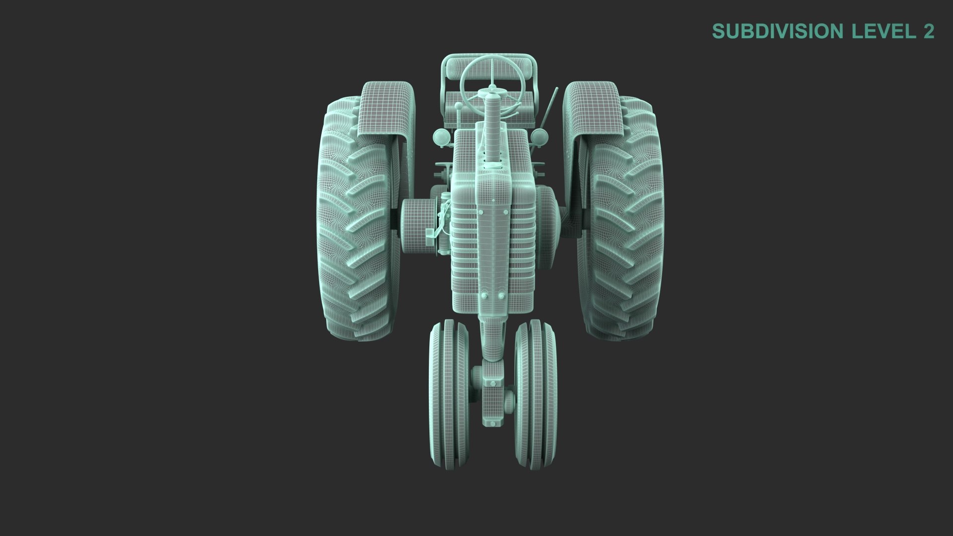 3D Model Old Tractor TurboSquid 2127744